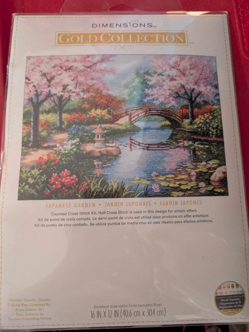 Dimensions Gold Collection Japanese Garden BNIP Cross Stitch Kit Sung Kim